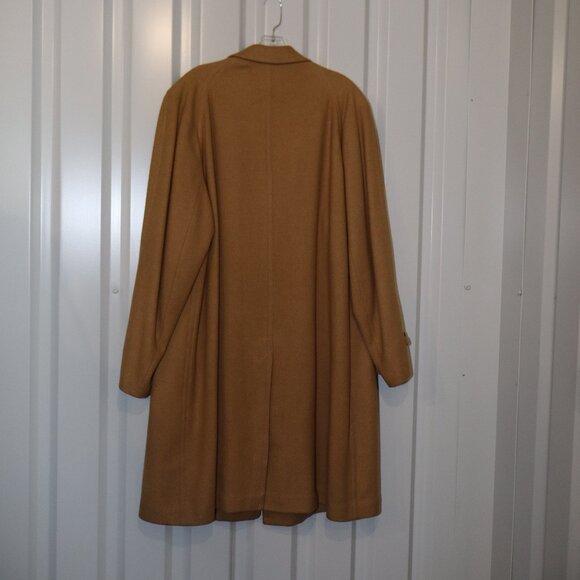 Hickey Freeman Flight Coat Mens Vintage 1973 Tan Wool? Size 50** Approx Custom - Picture 2 of 14
